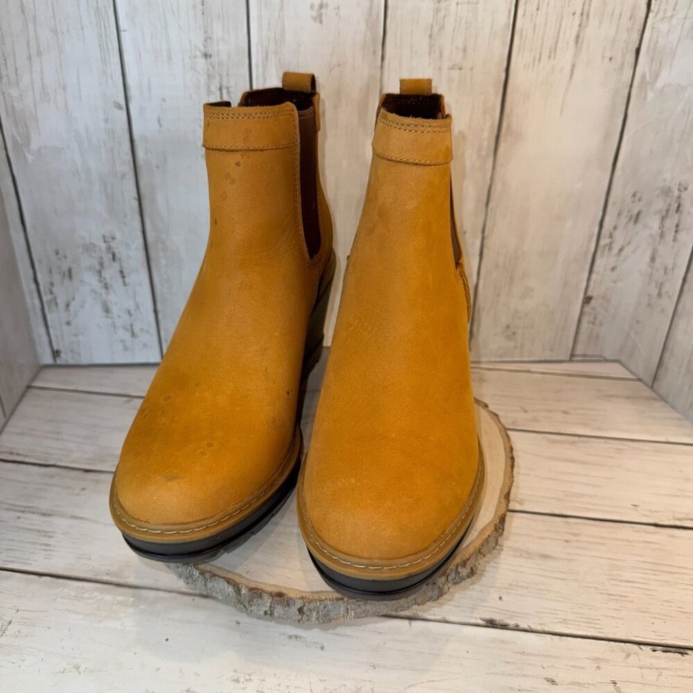 Timberland Wheat Yellow Wedge Ankle Booties - Picture 4 of 6